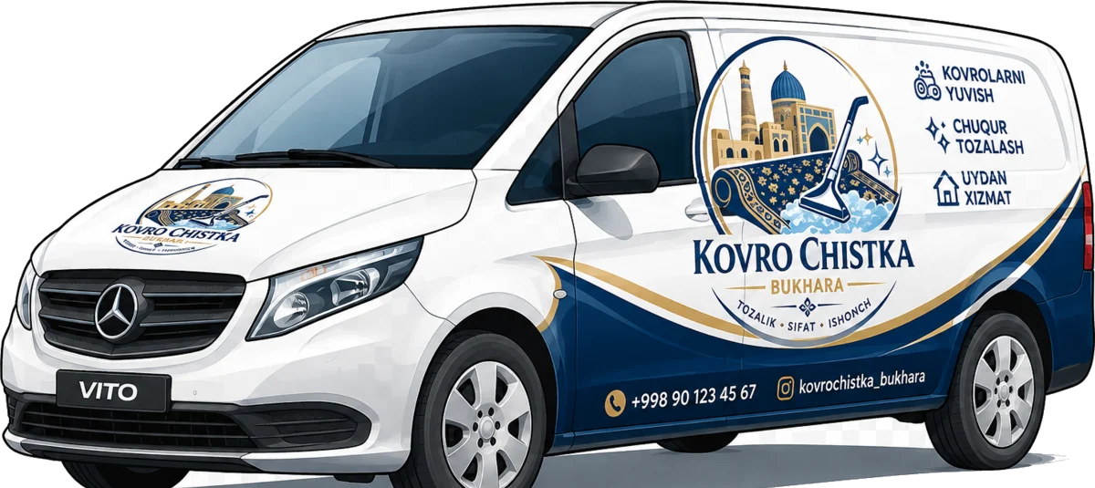 Фирменный фургон Kovro Chistka Bukhara